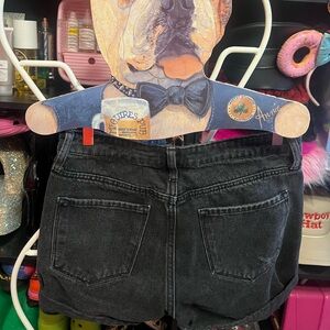 PARTY SHORTS!-blue denim in the front black denim in the back